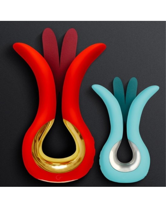 G-Vibe GVIBE MAXI VIBRATOR WITH TWO FLEXIBLE TIPS CORAL