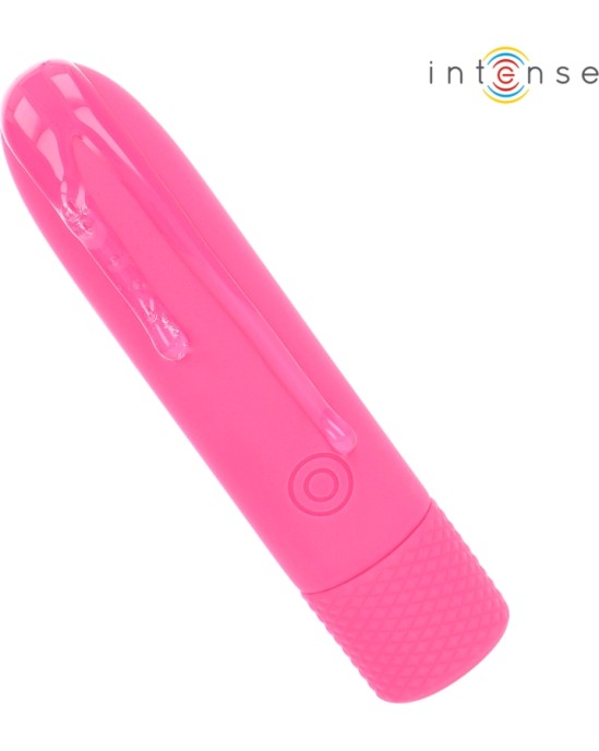 Intense Fun INTENSE — SYMONE USB UZLĀDĒJAMS VIBRĒJOŠS BULLET 8 VIBRATIONS PINK 10 x 2,2 CM