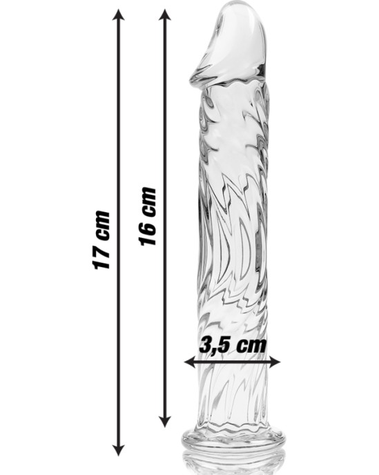 Nebula Series By Ibiza MODELIS 12 DILDO BOROSILIKĀTS STIKLS 17 X 3,5 CM DZIDRS