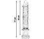 Nebula Series By Ibiza MODEL 12 DILDO BOROSILICATE GLASS 17 X 3.5 CM CLEAR