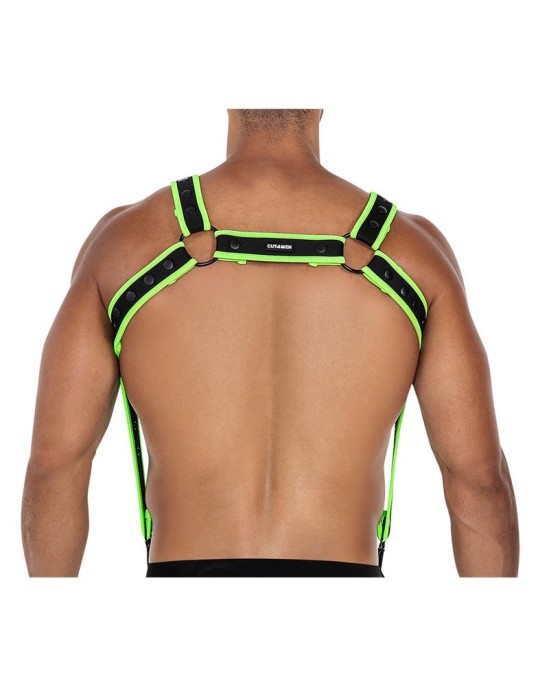 Cut4Men H4RNESS05 Chest Harness Neon Green One Size