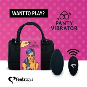 Feelztoys Biksīšu Vibe tālvadības vibrators melns