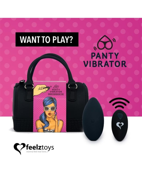 Feelztoys Biksīšu Vibe tālvadības vibrators melns