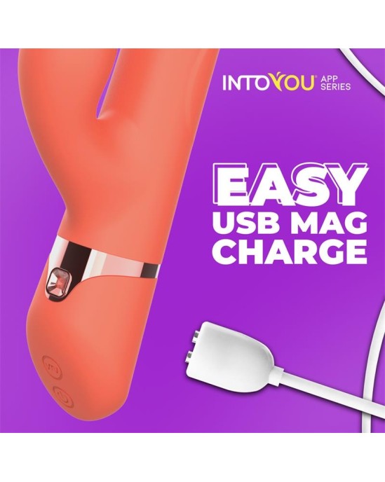 Intoyou App Series Mindy Vibe with Up and Down Beads Ring, Finger and Pulsation with APP