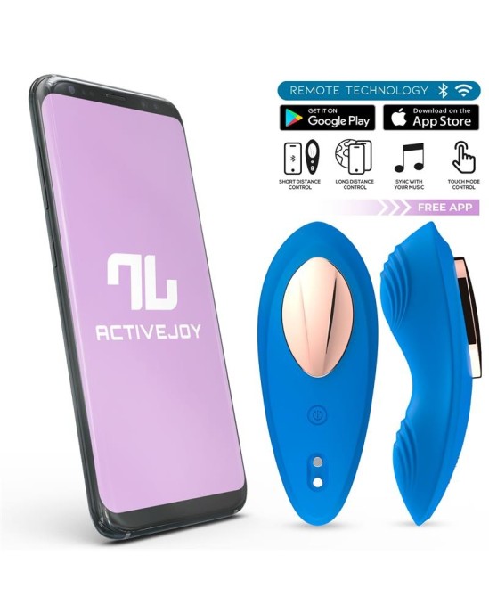 Intoyou App Series Silicone Panty Vibrator with App Double Layer Blue