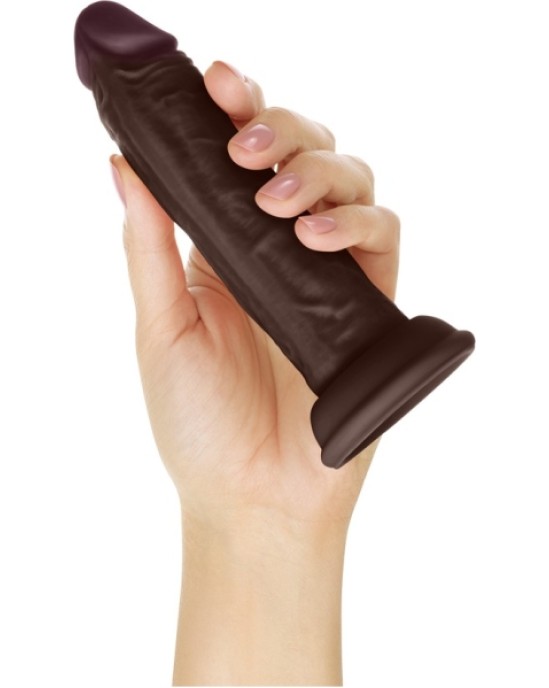 Shaft MODEL J 5.5 LIQUID SILICONE DONG - MAHOGANY