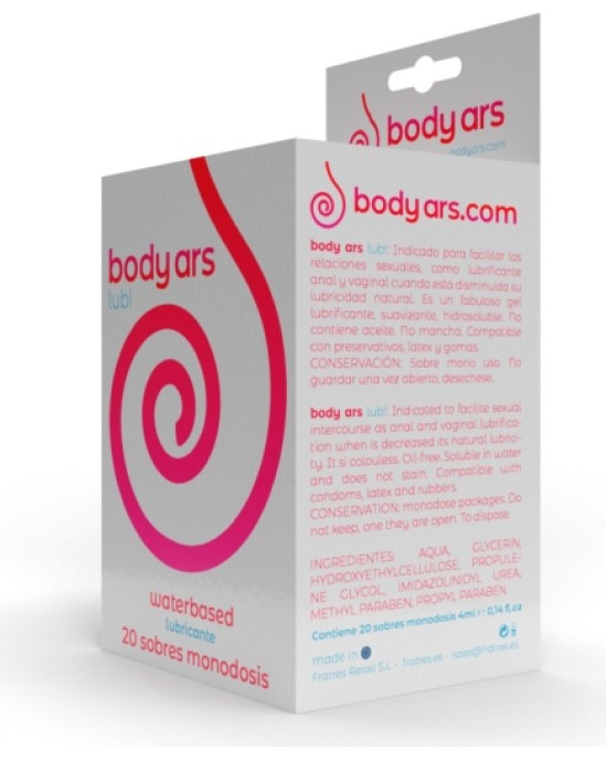 Body Ars ŪDENS LUBRIKANTS 20 MONODOZES 4 ML