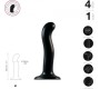 Strap-On-Me SILIKONA DILDO PUNKTA STIMULĀTORS P/G BLACK M