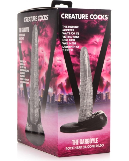 Xr - Creature Cocks GARGOYLE ROCK CIETO SILIKONA DILDO 23'60 CM X 4'57 CM