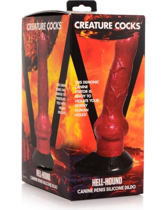 Xr - Creature Cocks ELLES HUNDS SUŅU SILIKONA DILDO 19 CM X 6 CM