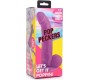 Xr - Pop Peckers REĀLISTS DILDO AR sēkliniekiem 19 CM PURPURA