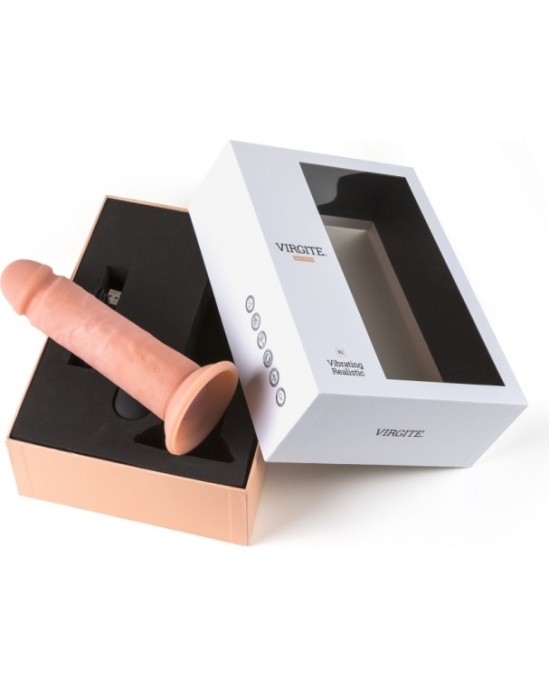 Virgite - Realistics REĀLISTS VIBRATORS R1" 19cm W/ TĀLVADĪBAS PULTS"