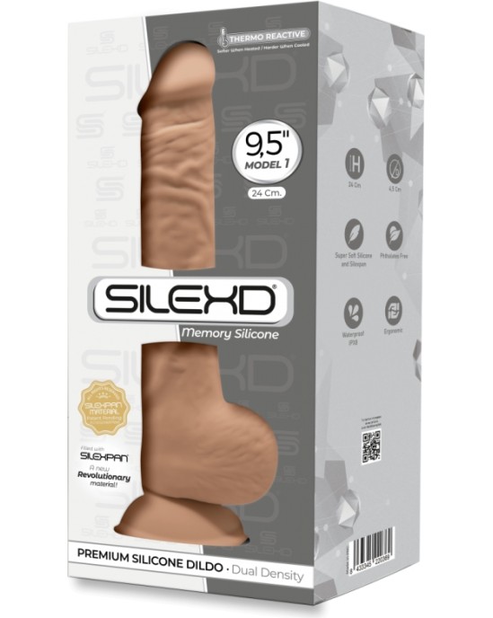 Silexd SILIKONA DILDO MODELIS 3 9'5 CARAMEL"