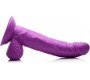 Xr - Pop Peckers REĀLISTS DILDO AR sēkliniekiem 19 CM PURPURA