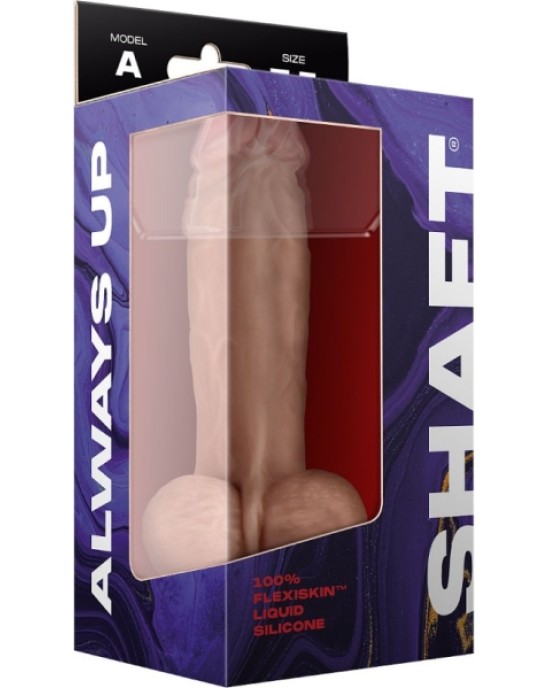 Shaft MODEL A 7.5 LIQUIDE SILICONE DONG W/BALLS - PINE