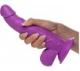 Xr - Pop Peckers REĀLISTS DILDO AR sēkliniekiem 19 CM PURPURA