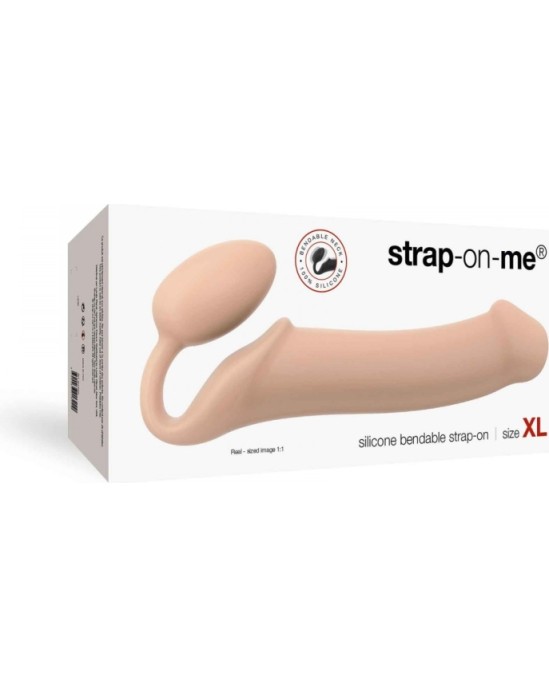 Strap-On-Me IEKĀRTAS DILDO SIKSNA EMASTĪGA MĪKSTA SILIKONA NUDE XL