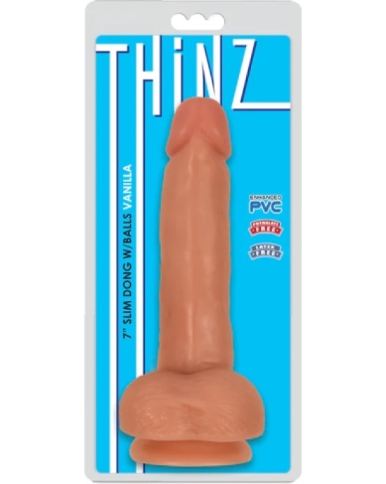 Xr - Thinz Smalks DILDO AR IZPLĪVINĀTU MĪKSTU Sēkliniekiem 17'80 CM