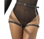 Subblime Fetish SUBBLIME - LEATHER BELT HARNESS BLACK ONE SIZE