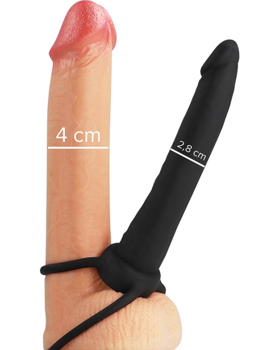 Mythology Fantasy Dildo MYTHOLOGY - COBI ONYX ANAL DILDO WITH COCK AND TESTICLE RING 13 SILICONE CM