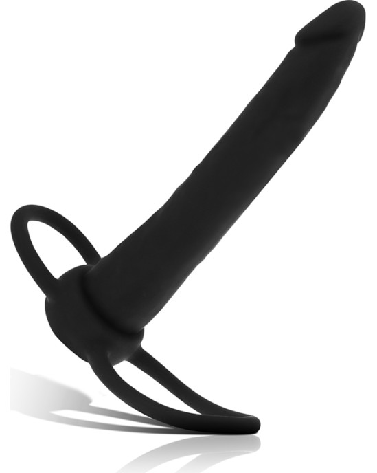 Mythology Fantasy Dildo MYTHOLOGY - COBI ONYX ANAL DILDO WITH COCK AND TESTICLE RING 13 SILICONE CM