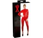 Late X Latex Catsuit red XL