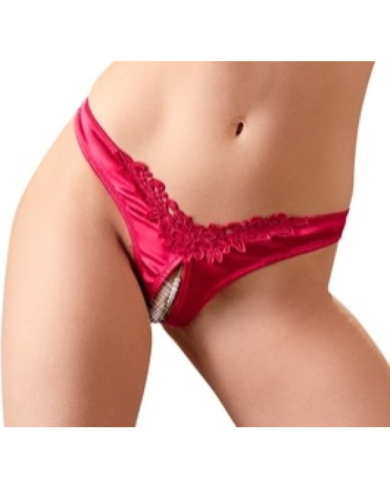 Cottelli Lingerie Briefs Pearls red S