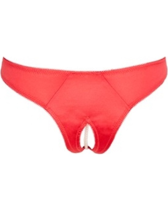 Cottelli Lingerie Briefs Pearls red S