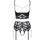 Cottelli Lingerie Shelf Bra Set Chain 90B/XL