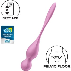 Satisfyer Balls APMIERINĀTĀJS - LOVE BIRDS VIBRATING KEGEL BALLS PINK