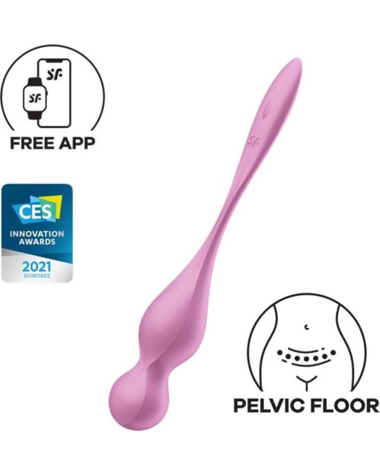 Satisfyer Balls APMIERINĀTĀJS - LOVE BIRDS VIBRATING KEGEL BALLS PINK