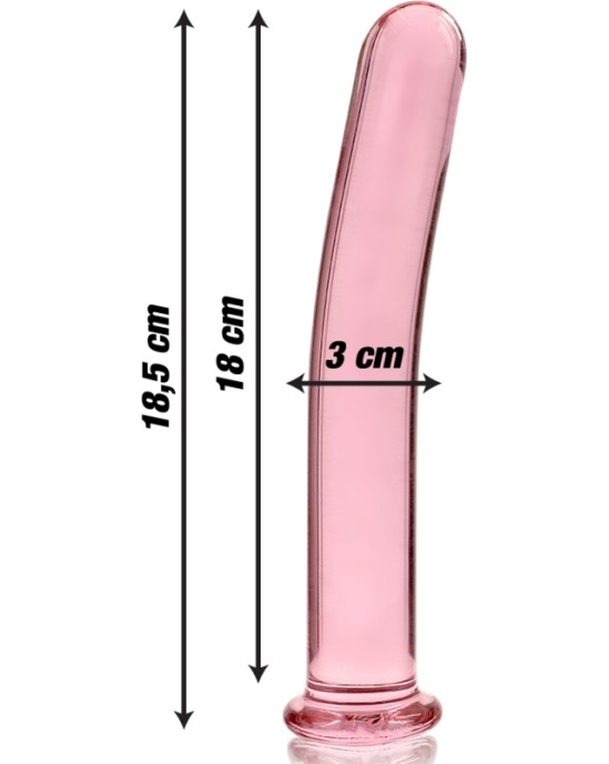 Nebula Series By Ibiza MODEL 17 DILDO BOROSILICATE GLASS 18.5 X 3 CM PINK