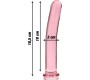 Nebula Series By Ibiza MODEL 17 DILDO BOROSILICATE GLASS 18.5 X 3 CM PINK