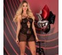 Livco Corsetti Sets LIVCO CORSETTI FASHION - BARIRIN LC 90633 SHIRT + PANTY BLACK L/XL