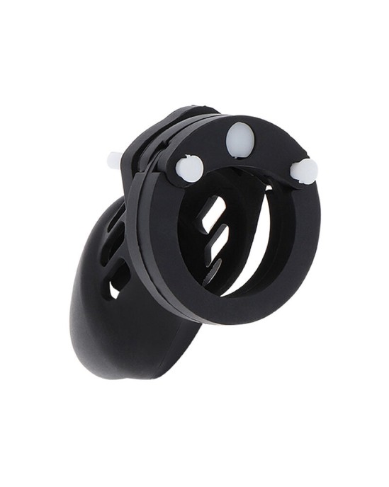 Hidden Desire EXTREME CHASTITY COCK CAGE SILICONE SIZE S BLACK