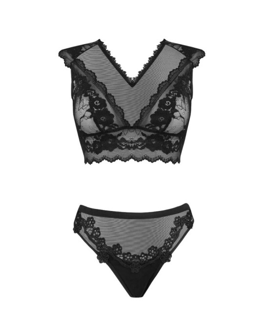 Livco Corsetti Sets LIVCO CORSETTI FASHION — TIMOSAN LC 90631 Krūšturis + BIKŠĶIS MELNAS