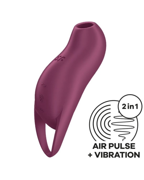 Satisfyer Air Pulse SATISFYER - POCKET PRO 1 CLITORIS STIMULATOR GARNET