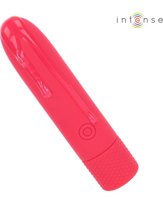 Intense Fun INTENSE — SYMONE USB UZLĀDĒJAMS VIBRĒJOŠS BULLET 8 VIBRATIONS RED 10 x 2,2 CM