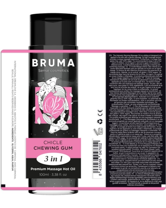 Bruma PREMIUM MASĀŽAS KARSTĀ EĻĻA KOŠĻĀLĀ GUMIJA 3 IN 1 - 100 ml