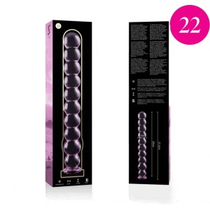 Nebula Series By Ibiza MODELIS 22 DILDO BOROSILIKĀTS STIKLS 21,5 X 2,5 CM ROZĀ