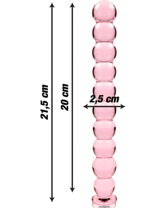 Nebula Series By Ibiza МОДЕЛЬ 22 ДИЛДО БОРОСИЛИКАТНОЕ СТЕКЛО 21,5 Х 2,5 СМ, РОЗОВОЕ