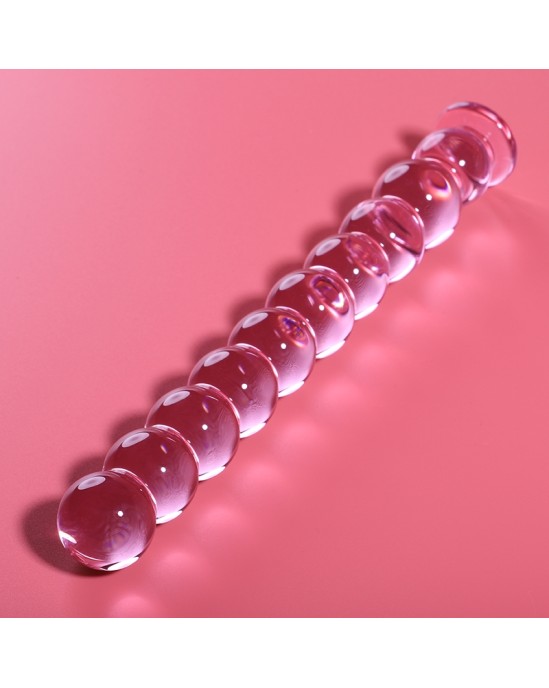 Nebula Series By Ibiza MODEL 22 DILDO BOROSILICATE GLASS 21.5 X 2.5 CM PINK