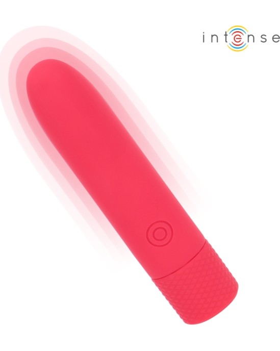 Intense Fun INTENSE — SYMONE USB UZLĀDĒJAMS VIBRĒJOŠS BULLET 8 VIBRATIONS RED 10 x 2,2 CM