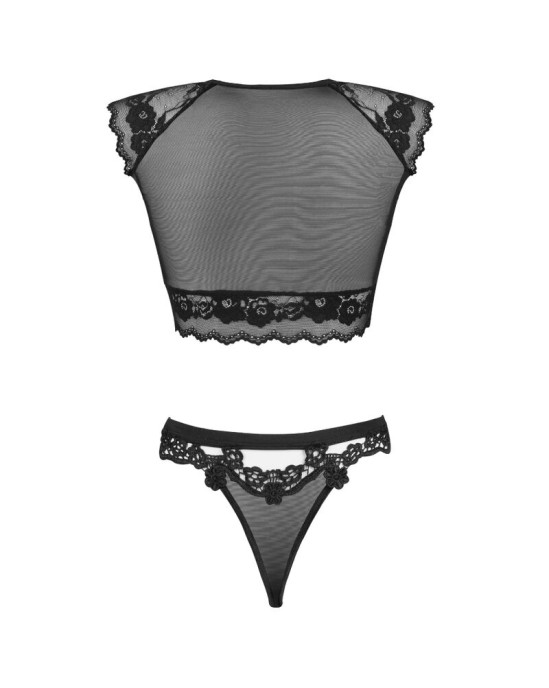 Livco Corsetti Sets LIVCO CORSETTI FASHION — TIMOSAN LC 90631 Krūšturis + BIKŠĶIS MELNAS