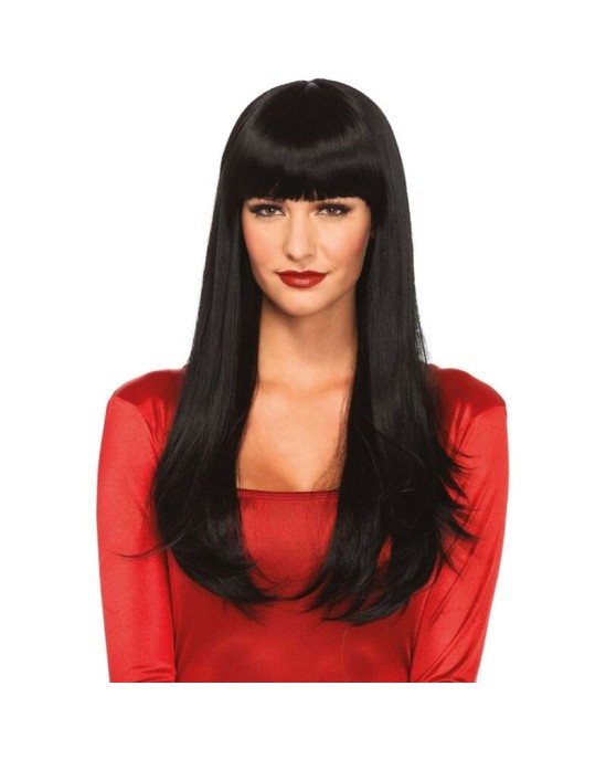 Leg Avenue Accessories LEG AVENUE - BANGIN LONG TRAIGHT WIG BLACK