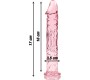 Nebula Series By Ibiza MODEL 12 DILDO BOROSILICATE GLASS 17 X 3.5 CM PINK