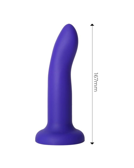 Dildox By Engily Ross Dildo que Cambia de Color Azul a P?rpura con Vibraci?n Talla M Silicona L?quida 17 cm