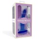 Dildox By Engily Ross Dildo que Cambia de Color Azul a P?rpura con Vibraci?n Talla M Silicona L?quida 17 cm