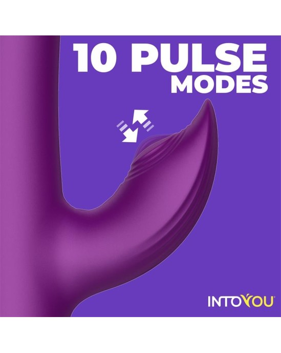 Intoyou App Series Sendel Vibe with Up and Down Internal Beads Ring and Pulsation with App