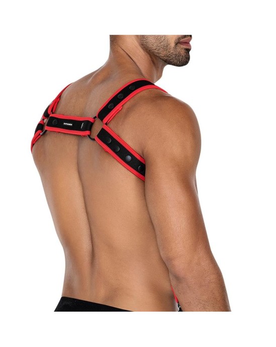 Cut4Men H4RNESS05 Chest Harness Neon Red One size